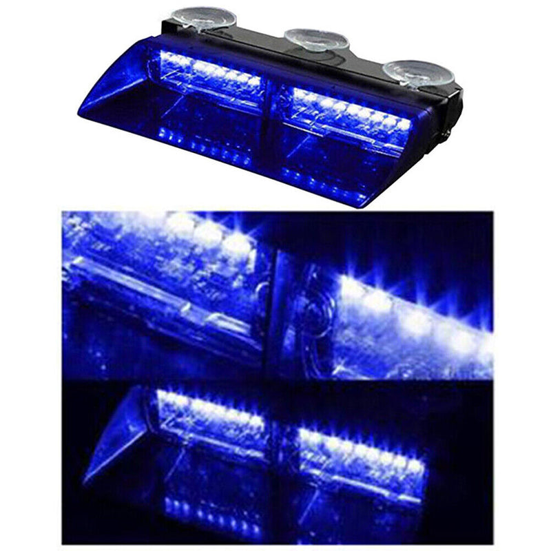 Car Styling 16 LED Police Flash Light 12V Automobile Car Dash Emergency 18 Flashing