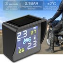 Solar Charging Motorcycle TPMS Tire Pressure Temperature Monitoring Alarm System