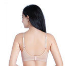 Women Pad Breastfeeding Bra Nursing Front Closure Clothes (S Nude Color)