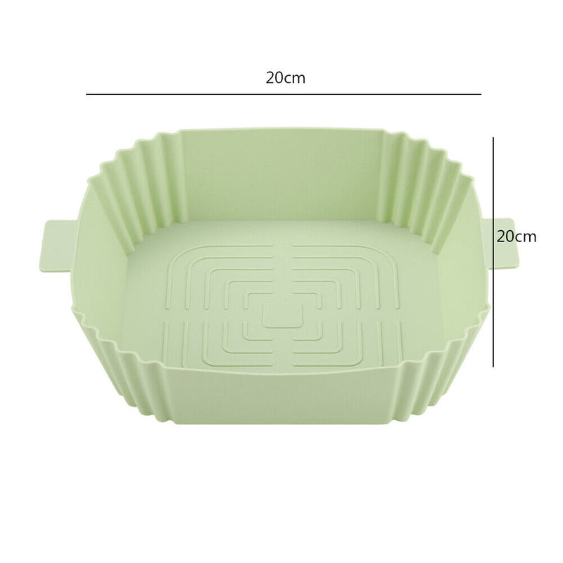 Silicone Air Fryers Tray Waterproof Oil Proof Airfryer Mat for Home Kitchen T