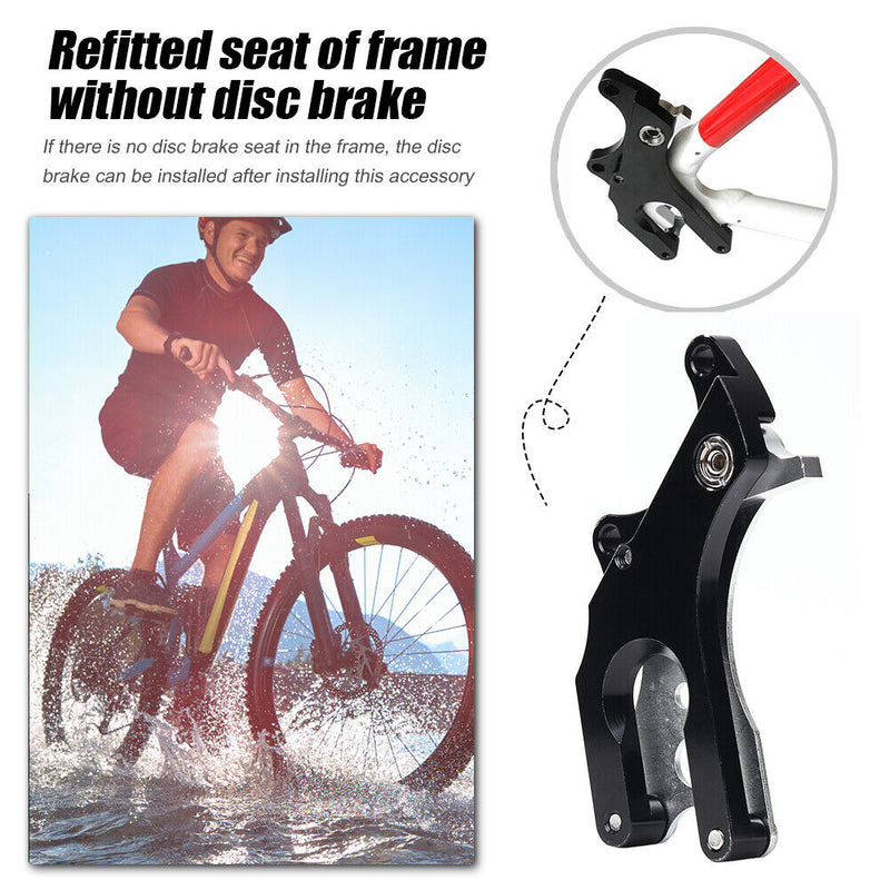 MTB Road Bike Disc Brake Adapter Aluminum Bicycle Brake Fixed Seat Converter