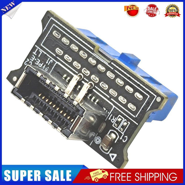 USB 3.0 19-Pin to USB 3.1 Type E A Key 20-Pin Front Panel Adapter Converter