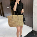 Large Capacity Handmade Rattan Woven Shoulder Bag Beach Handbags Totes Clutch
