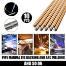 10pcs Weld Bars Cored Wire Carbon Steel Argon Arc Welding Rods (33cmx2mm)