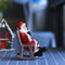 Year Xmas Gift Rocking Chair Garden Decoration Creative Santa Claus Ornament