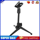 Foldable Desktop Microphone Tripod Height Adjustable Karaoke Stand with Mic Clip