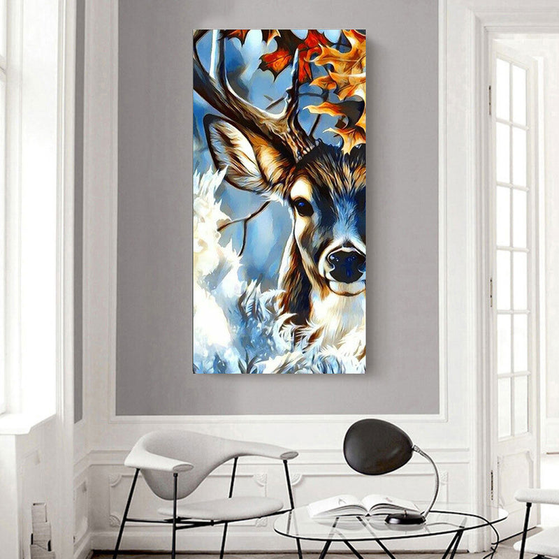 Deer Oil Paint By Numbers Kits DIY Wall Art Picture Craft Home Decoration Gift