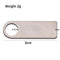 EDC Multi Tool Titanium Plate DIY Name Tag Anti-Lost Pet Keyring Pendant