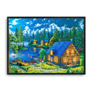 11CT Stamped Cross Stitch Needlework Embroidery Craft (SZX18 Rhine Town)