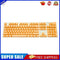 104pcs Universal Mechanical Keyboard Keycap PC Bakclit Key Cap Set (Yellow)