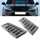 Universal ABS Plastic Car Hood Bonnet Vents RS MK2 Style Carbon Fiber Look Newly