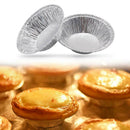 100pcs/Set Disposable Aluminum Foil Tart Pan Mini Pot Bake Pie Tart Tin P3O7