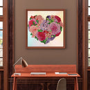 Part Specical Shaped Drill Diamond Painting Decor Flower Heart Kits Needlew