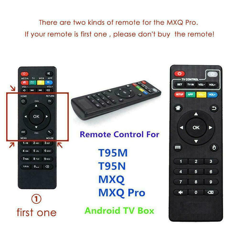 1 Remote Control Replacements For MXQ 4K Pro H96 T95M T95N Android Box N1B7