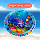 Baby Water Mat Ocean Fish Dolphin Inflatable Cushion with Safe Gas Nozzle Newly