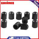 10x Plastic Car Bicycle Tire Valve Caps Dome Shape Valve Air Caps with Seal Ring