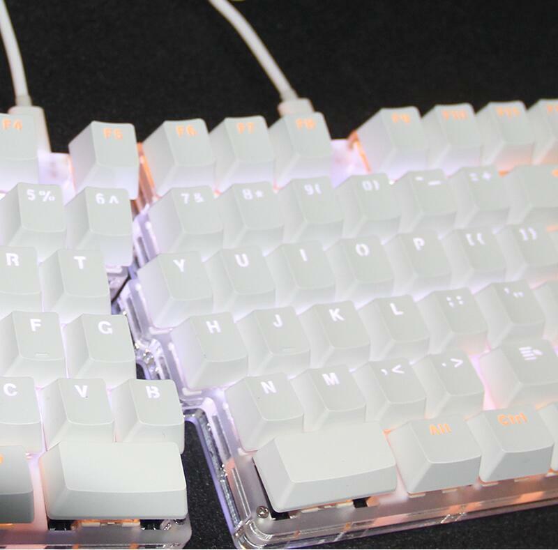 Split Macro Keyboard 78keys White Mechanical Multi- Modes LED Backlight Programm