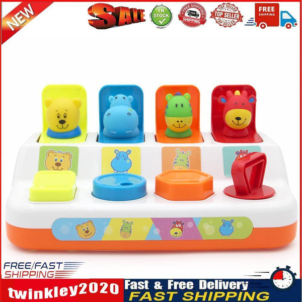 Random Interactive Switch Box with Light Music Animal Sounds Learning Toys Newly