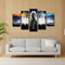 DIY Painting Angel Wall Picture 5 Panel Hand Painted Oil Painting Home Decor Art