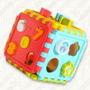 Toddler Plastic Activity Cube Shape Number Sorting Toys Building Blocks Newly
