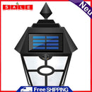 Retro Hex Solar LED Lawn Lamp Waterproof Dynamic Flames Courtyard Garden Light