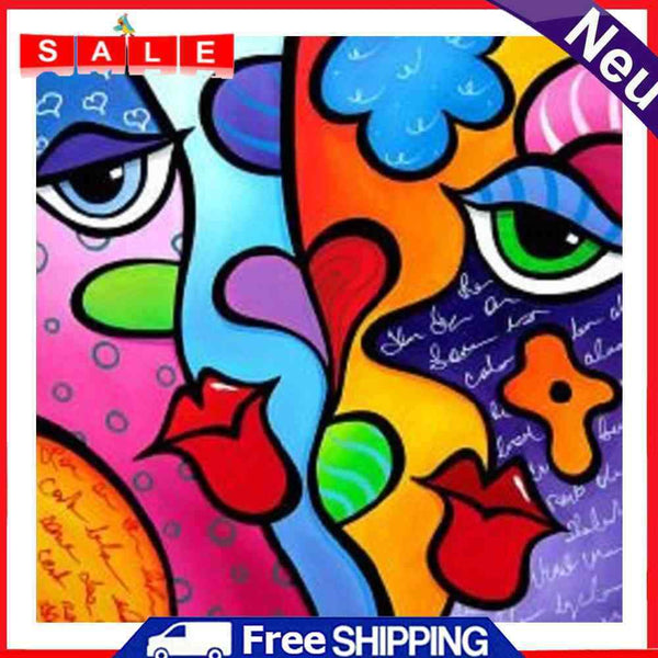 5D Diamond Painting Kit DIY Colorful Abstract Full Round Drill Mosaic Home Decor