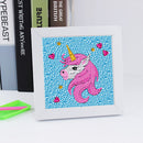 DIY Diamond Painting Beauty Pink Horse Cross Stitch Mosaic Embroidery with Frame