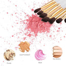 7pcs Soft Hair Wood Handle Eyeshadow Brush Cosmetics Makeup Brushes Set (F)