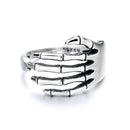 Skeleton Hand Silber Plt verstellbarer Daumenring Damen Schmuck Geschenk.