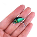 10pcs 3cm 1.5g Bionic Crank Wobblers Fishing Lures Jig Hooks Artificial Baits