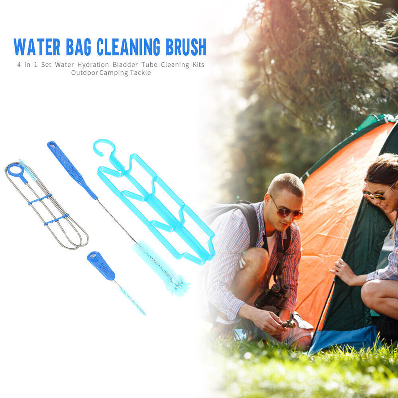 Water Hydration Bladder Cleaning Brush Kit Outdoor Drinking Water Bag Cleaner