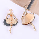 Jewelry Ballet Girl Pin Crystal Badge Clothes Accessories Dancing Girl Brooches