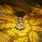 LED Solar Lantern Light Outdoor Waterproof Hollow Leaf Projection Lamp (A) Newly