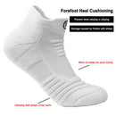 Men Basketball Socks Anti-Slip Towel Bottom Thickened Short Socks (White) Newly