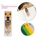 2pcs Animal 2-Strand 14CT Counted Cross Stitch Bookmarks (Dog- XJL013)