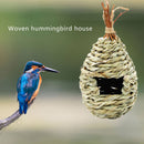 Hummingbird House, Hand-Woven Nesting, Window Garden Hanging Birdhouses Hut
