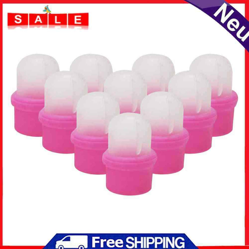 10pcs Wearable Nail Clip UV Gel Nail Polish Remover Nail Art Soak Off Cap