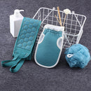 3pcs Body Cleaning Exfoliating Shower Ball Back Scrubber Gloves (Blue)