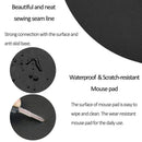 Office Round Writing Mat Laptop Computer Mouse Pad PU Leather Keyboard Mice Mat
