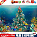 Ocean Xmas Tree Full Cross Stitch 11CT Counted Cotton Handmade Needlework