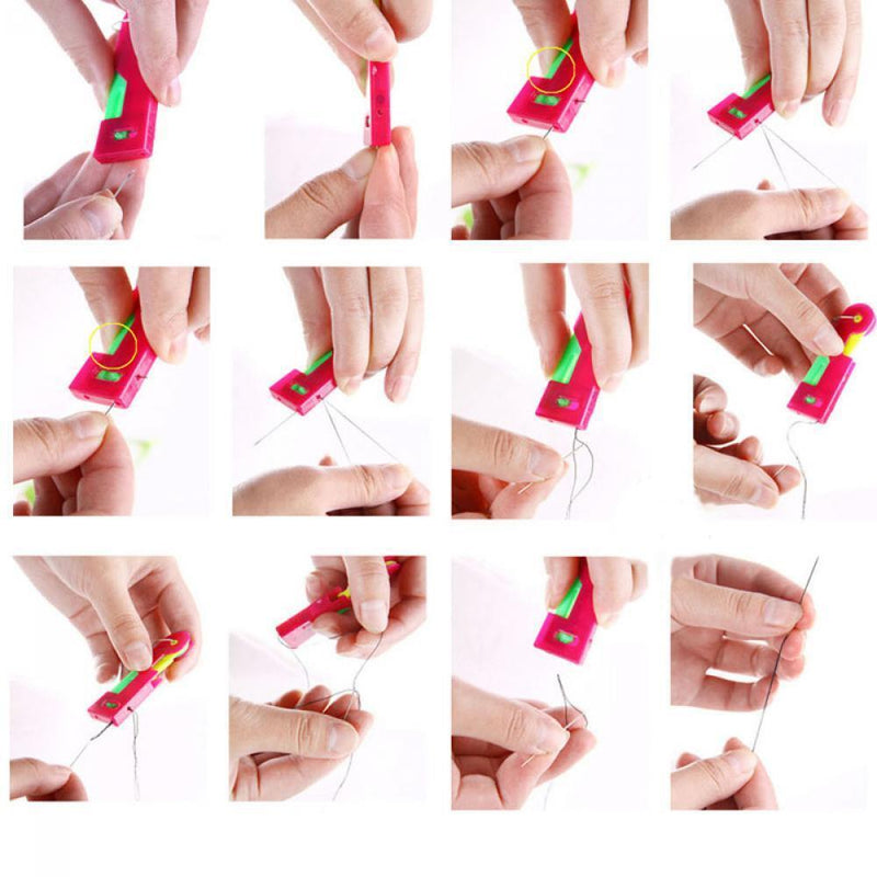Easy Elderly Use Plastic Device Automatic Threader Thread Guide Needle Sewing