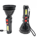 USB Rechargeable LED COB Flashlight Waterproof Portable Torch Searchlight Newly