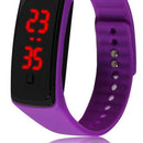 Fashion LED Watch Candy Color Silicone Wristband Sport Bracelet Digital Display