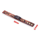 Alloy Buckle Leather Wristband Cuff Bracelet Wrap Bangle Punk Snap Bracelet