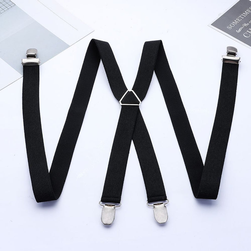 Wedding Dress Trousers Belt Clip-on Adjustable Strap Clip Braces Suspenders