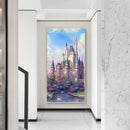 5D DIY Full Round Drill Diamond Paint Castle Mosaic Rhinestone Drawing Pict