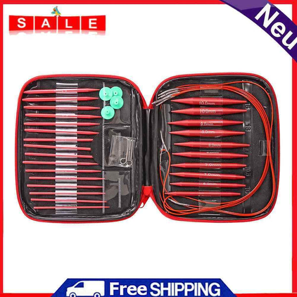 13 Pairs Knitting Tools Sweater Needles Hand Sewing Crochet Set DIY Accessories