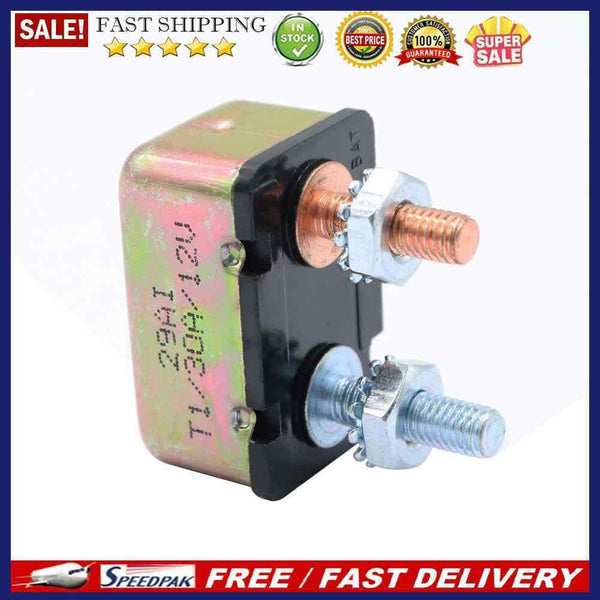 30 AMP 12V/24V Circuit Breaker with Cover Auto Reset Dual Battery 30A Fuse