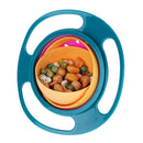 Novelty 360 Rotary Gyro Umbrella Spill-Proof Children Balance Bowl (Green)