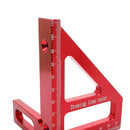 Woodworking Square Protractor Miter Triangle Ruler Layout Tools (Red)